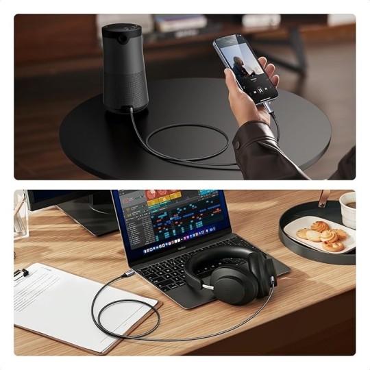 UGREEN Type C Male To 3.5mm Audio Cable With Chip  1.00M - CM734 - 35056