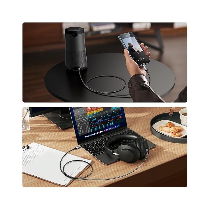 UGREEN Type C Male To 3.5mm Audio Cable With Chip  1.00M - CM734 - 35056