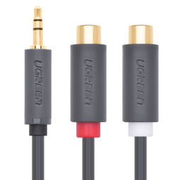 UGREEN 3.5mm Male to 2RCA Female Cable 25cm - AV109 - 10547