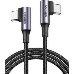 UGREEN Angled USB-C 2.0 Male To Angled USB-C 2.0 Male 5A Data Cable - US335 - 70696