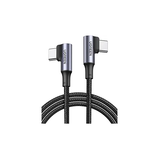 UGREEN Angled USB-C 2.0 Male To Angled USB-C 2.0 Male 5A Data Cable - US335 - 70696