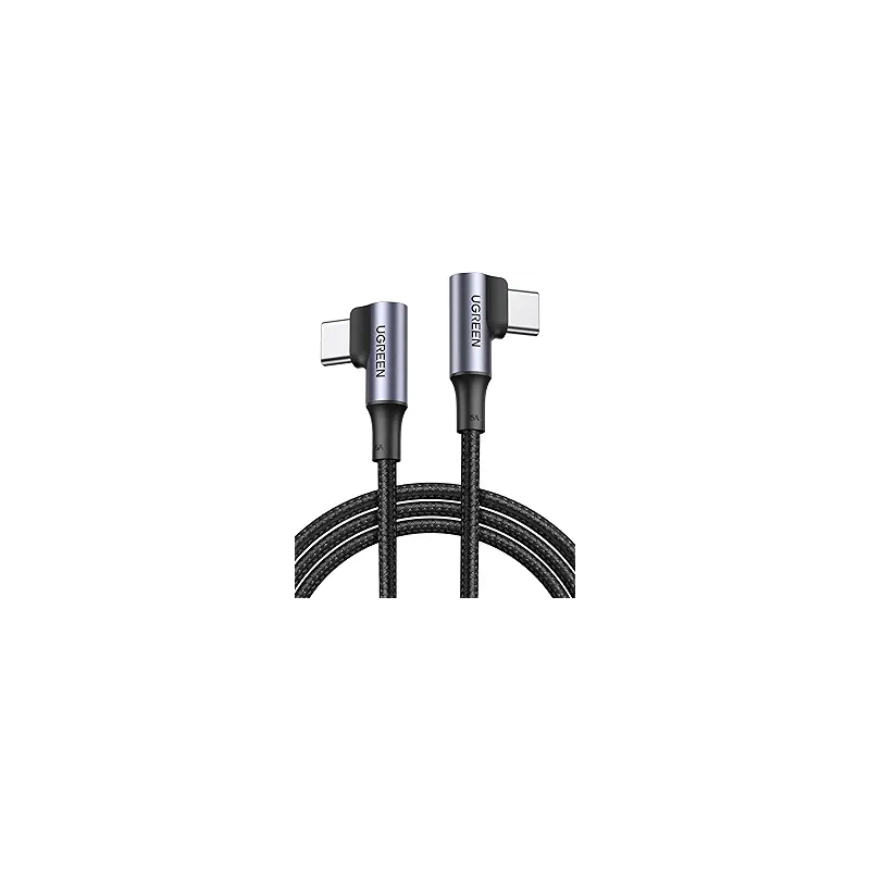 UGREEN Angled USB-C 2.0 Male To Angled USB-C 2.0 Male 5A Data Cable - US335 - 70696