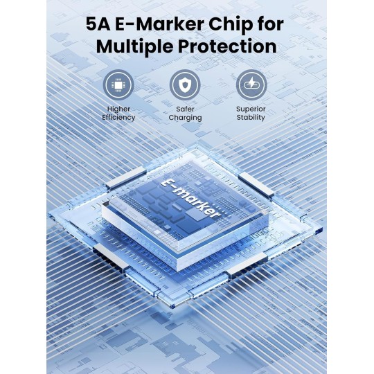 UGREEN Angled USB-C 2.0 Male To Angled USB-C 2.0 Male 5A Data Cable - US335 - 70696