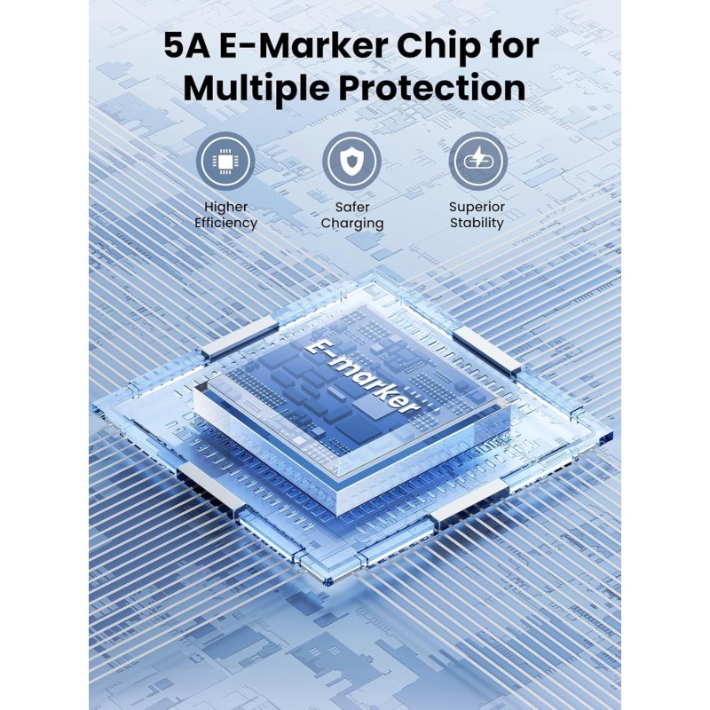 UGREEN Angled USB-C 2.0 Male To Angled USB-C 2.0 Male 5A Data Cable - US335 - 70696