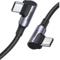 UGREEN Angled USB-C 2.0 Male To Angled USB-C 2.0 Male 5A Data Cable - US335 - 70696