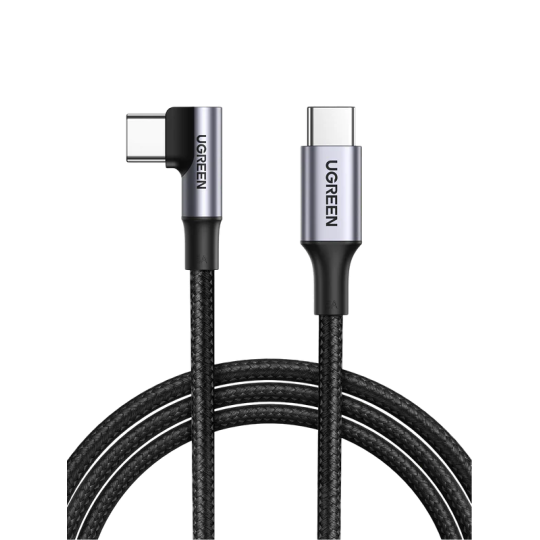 UGREEN USB-C  2.0 Male To Angled USB-C 2.0 Male 5A Data Cable(90°Angle) - US334 - 70643