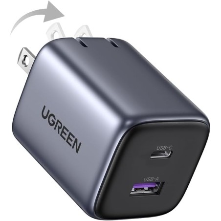 UGREEN USB-A+USB-C 35W Wall Charger EU Grey - CD350 - 15539