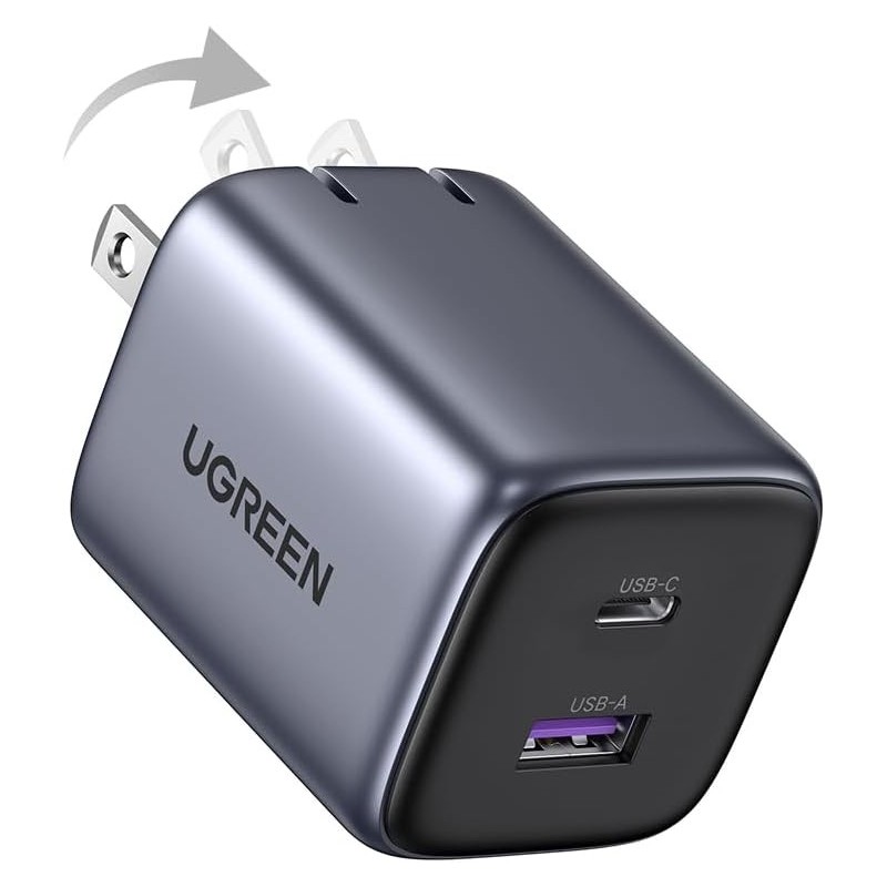 UGREEN USB-A+USB-C 35W Wall Charger EU Grey - CD350 - 15539