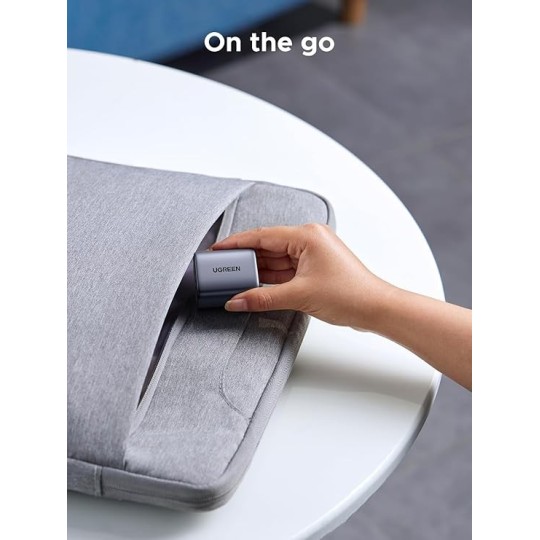 UGREEN USB-A+USB-C 35W Wall Charger EU Grey - CD350 - 15539