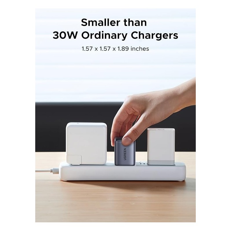 UGREEN USB-A+USB-C 35W Wall Charger EU Grey - CD350 - 15539