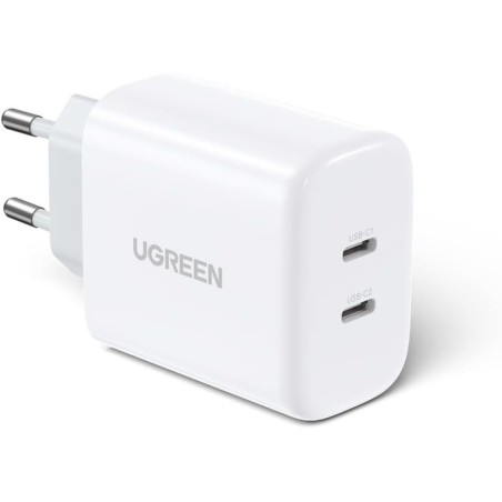 UGREEN USB-C+USB-C 40W PD Charger(20W+20W) - CD243 - 10343