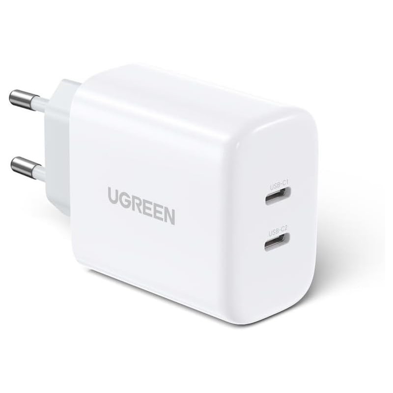 UGREEN USB-C+USB-C 40W PD Charger(20W+20W) - CD243 - 10343