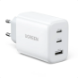 UGREEN USB-A+2*USB-C 65W Fast Charger EU White - CD275 - 90496