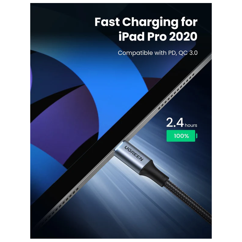 UGREEN Type C 2.0 Male To Type C 2.0 Male 5A Data Cable - US316 - 70427