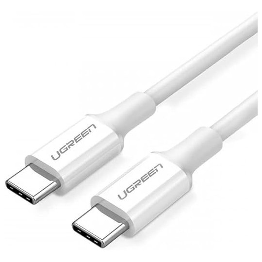 UGREEN Type C 2.0 Male To Type C 2.0 Male 5A Data Cable White - US300 - 60551