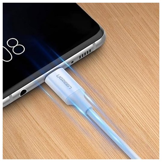 UGREEN Type C 2.0 Male To Type C 2.0 Male 5A Data Cable White - US300 - 60551