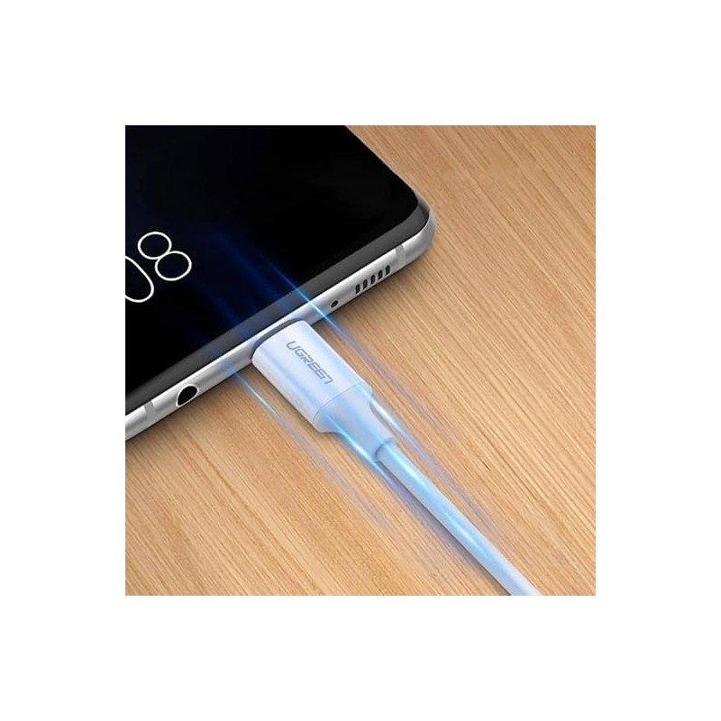 UGREEN Type C 2.0 Male To Type C 2.0 Male 5A Data Cable White - US300 - 60551