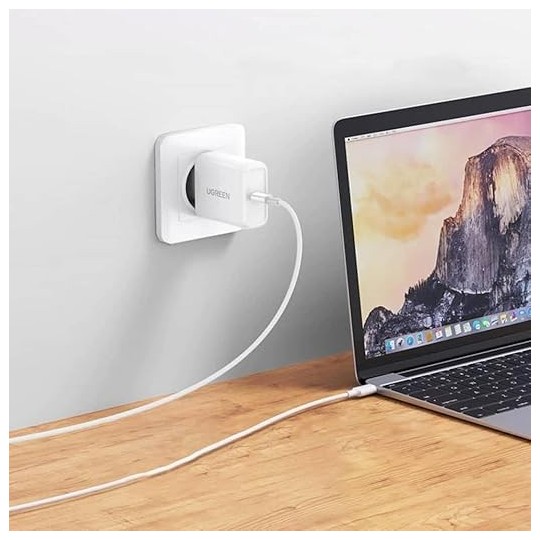 UGREEN Type C 2.0 Male To Type C 2.0 Male 5A Data Cable White - US300 - 60551