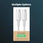 UGREEN Type C 2.0 Male To Type C 2.0 Male 5A Data Cable White - US300 - 60551