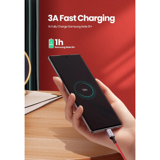 UGREEN USB-C 2.0 Male To USB-C 2.0 Male 3A Data Cable 1M - US294 -60186