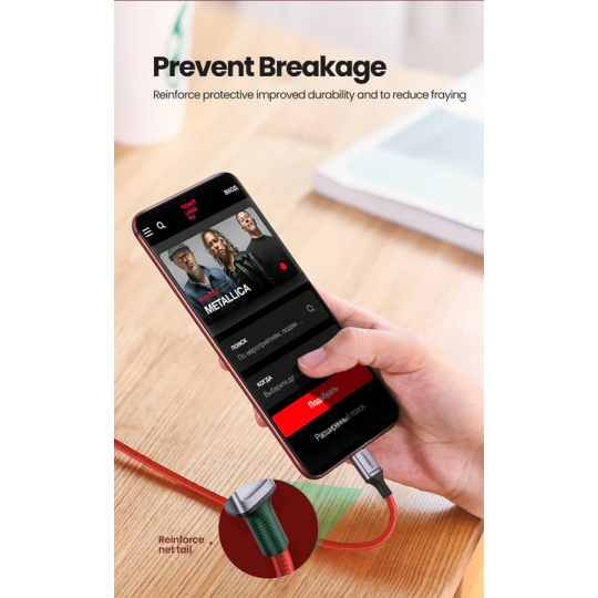 UGREEN USB-C 2.0 Male To USB-C 2.0 Male 3A Data Cable 1M - US294 -60186