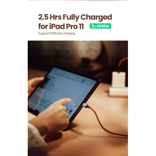 UGREEN USB-C 2.0 Male To USB-C 2.0 Male 3A Data Cable 1M - US294 -60186