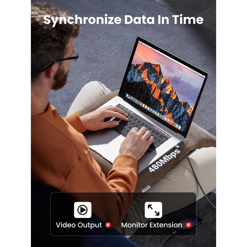 UGREEN USB-C 2.0 Male To USB-C 2.0 Male 3A Data Cable - US261 - 50150