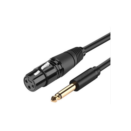 Ugreen Audio Cable XLR (Female) to 6.35mm Jack (Male) – Black - AV131 - 20719