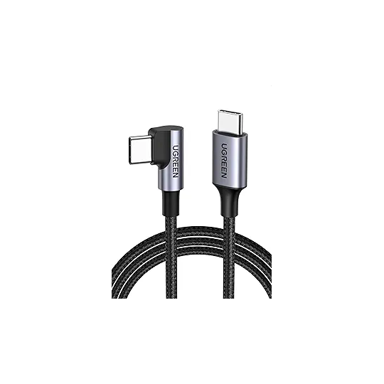 UGREEN USB-C  2.0 Male To Angled USB-C 2.0 Male 3A Data Cable(90°Angle) - US255 - 50123