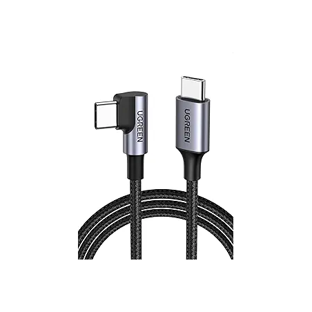 UGREEN USB-C  2.0 Male To Angled USB-C 2.0 Male 3A Data Cable(90°Angle) - US255 - 50123