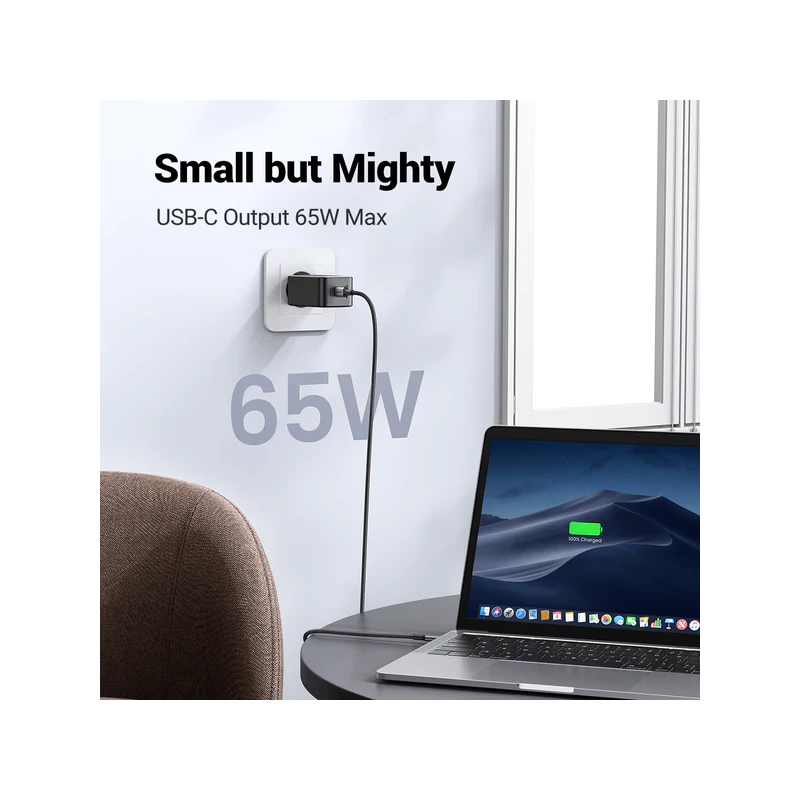 UGREEN USB-A+2*USB-C 65W  GaN Tech Fast Charger - CD244 - 10335