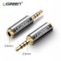 UGREEN 2.5mm Male to 3.5mm Female Adapter - 20501