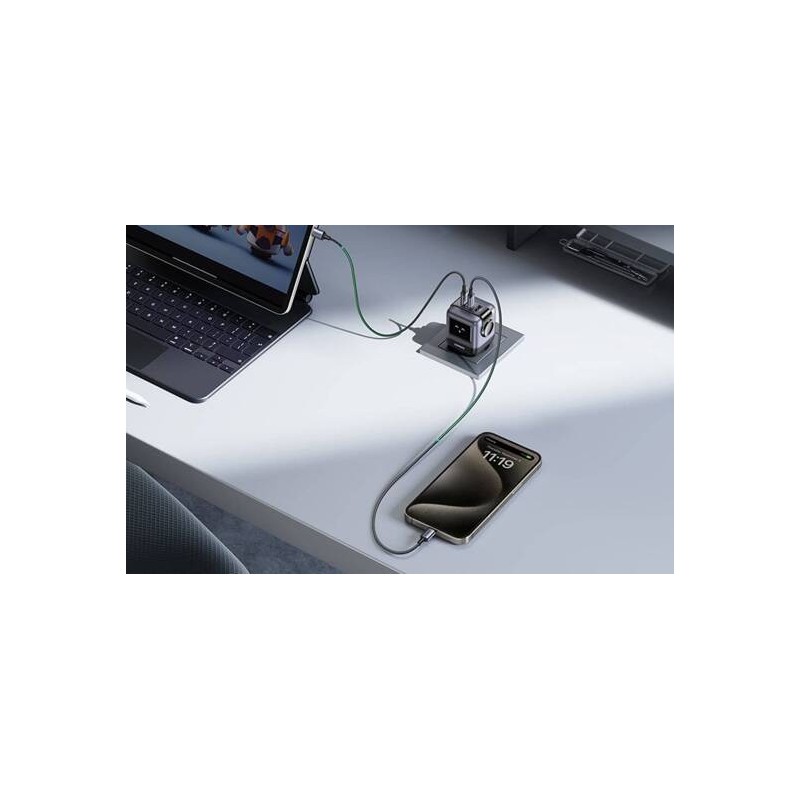 UGREEN USB-A+2*USB-C 65W Robot GaN Tech Fast Charger - CD361 - 25685B
