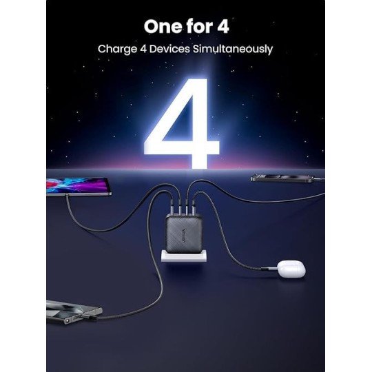 UGREEN USB-A+3*USB-C 65W  GaN Tech Fast Charger - CD224 - 70774