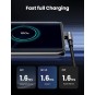 UGREEN Angled USB-C Male To USB2.0 A Male 3A Data Cable(90°Angle) Black - US284 - 50941