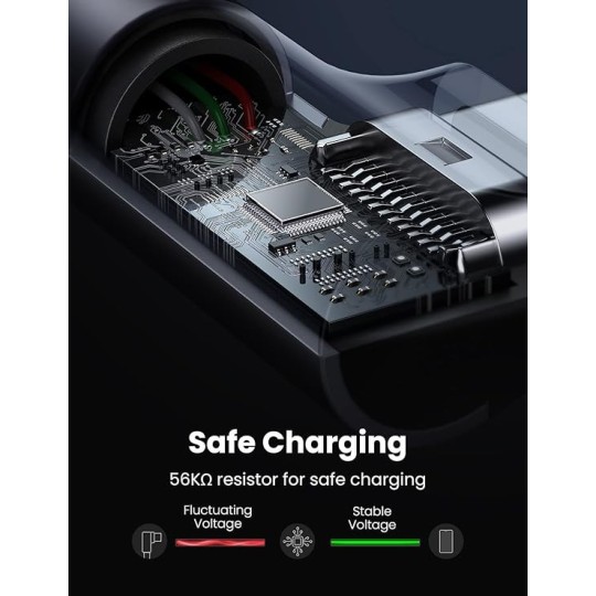 UGREEN Angled USB-C Male To USB2.0 A Male 3A Data Cable(90°Angle) Black - US284 - 50941