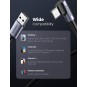 UGREEN Angled USB-C Male To USB2.0 A Male 3A Data Cable(90°Angle) Black - US284 - 50941