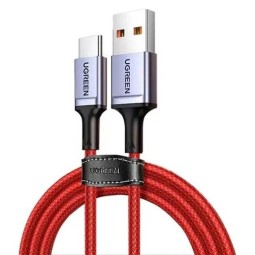 UGREEN USB-C Male To USB 2.0 A  Male 6A Data Cable  For Huawei Supercharge Red 1M - US505 - 20527