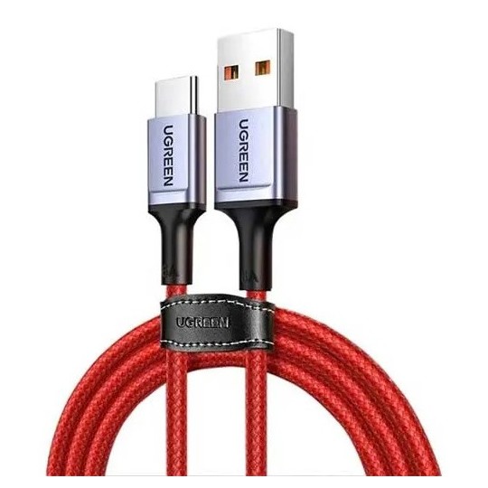 UGREEN USB-C Male To USB 2.0 A  Male 6A Data Cable  For Huawei Supercharge Red 1M - US505 - 20527