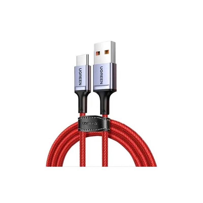 UGREEN USB-C Male To USB 2.0 A  Male 6A Data Cable  For Huawei Supercharge Red 1M - US505 - 20527