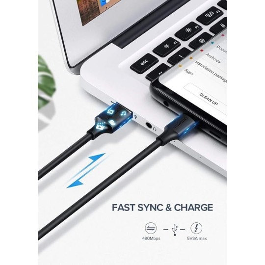 UGREEN USB-C Male To USB 2.0 A  Male Cable - US287 - 60121