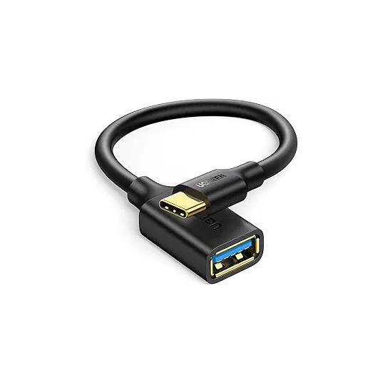 UGREEN USB-C Male To USB 3.0 A Female OTG Cable Black 15CM - US154 - 30701