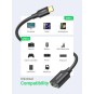 UGREEN USB-C Male To USB 3.0 A Female OTG Cable Black 15CM - US154 - 30701