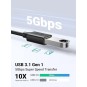 UGREEN USB-C Male To USB 3.0 A Female OTG Cable Black 15CM - US154 - 30701