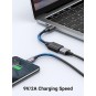 UGREEN USB-C Male To USB 3.0 A Female OTG Cable Black 15CM - US154 - 30701