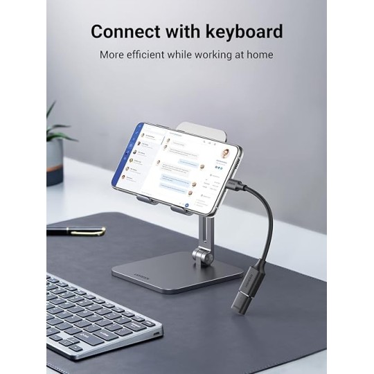 UGREEN USB-C Male To USB 3.0 A Female OTG Cable Black 15CM - US154 - 30701