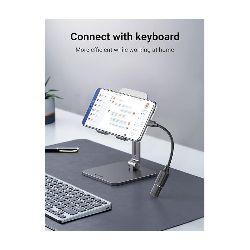 UGREEN USB-C Male To USB 3.0 A Female OTG Cable Black 15CM - US154 - 30701