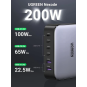 UGREEN 2*USB-A+4*USB-C 200W Desktop Fast Charger EU Black - CD271 - 40914