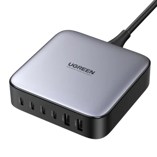 UGREEN 2*USB-A+4*USB-C 200W Desktop Fast Charger EU Black - CD271 - 40914