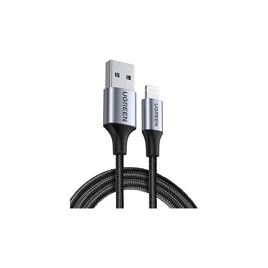 UGREEN Lightning To USB 2.0 A  Male Cable Sliver - US199 - 60161